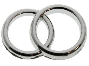 ringen dubbel zilverkleur